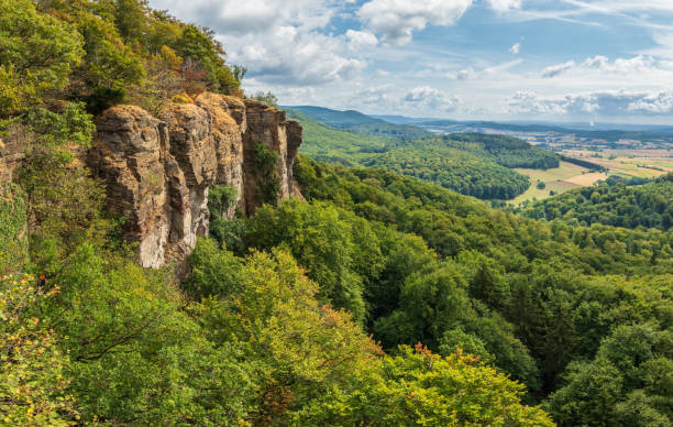 istock Sandstone rock formation Hohenstein in Germany 1094863106
