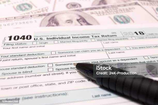 Usa Tax Day April 15 2019 Stock Photo - Download Image Now - Tax, Internal Revenue Service, Letter - Document