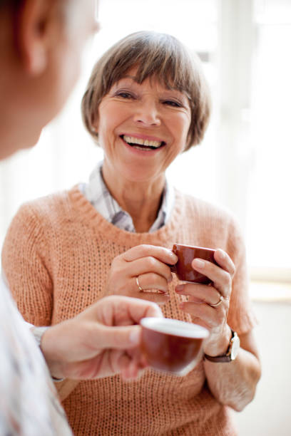 istock Senior couple enjoying an espresso in the kitchen 1094899758