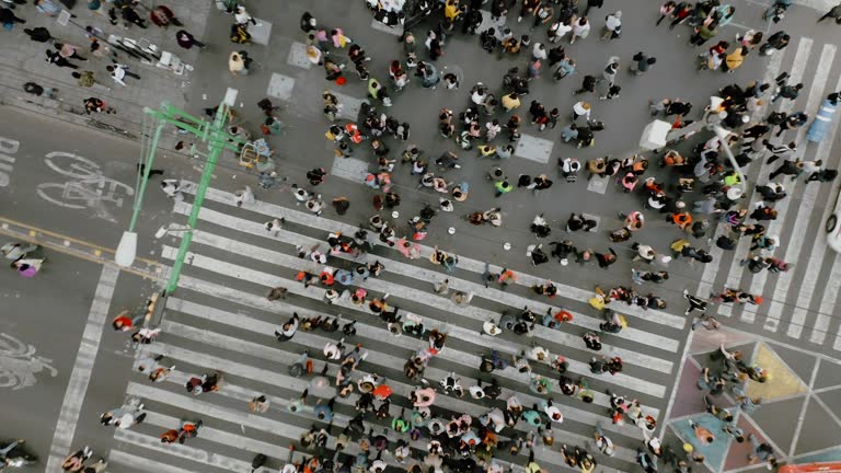Luftaufnahme von Mexiko-Stadtzentrum