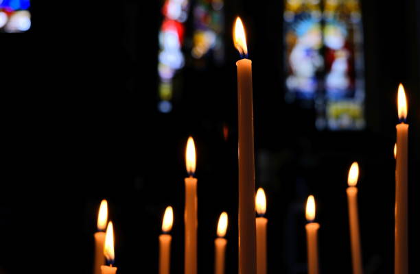 istock Inside a cathedral of catholic church 1094905820