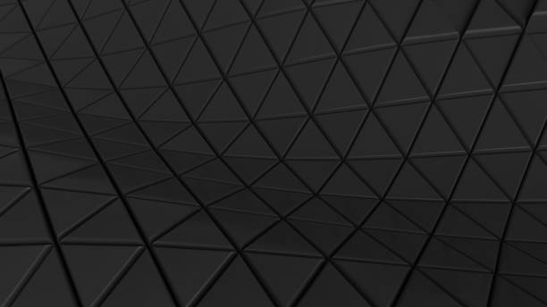 istock Clear pattern abstract background triangle black dark, wallpaper futuristic - Illustration 3D 1094910272