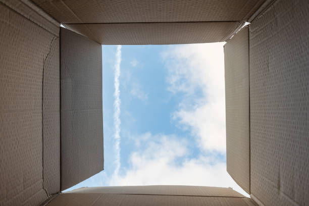 istock Thinking out of box or freedom concept. Creativity or thinking outside the box. Implies inspirational thoughts, bright new ideas, imagination and escaping from the norm. 1094917556