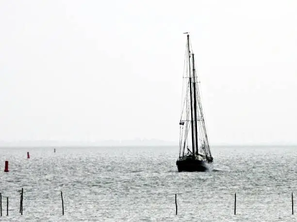 Tallship goes to sea with stormy weather