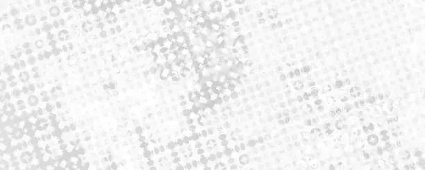 Photo of Monochrome grunge background of spots halftone