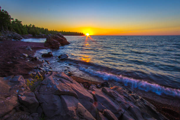 istock Lake Superior Sunset In Copper Harbor Michigan 1094933854