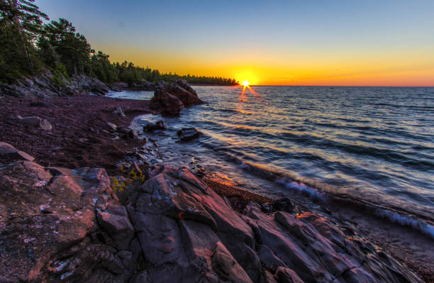 istock Lake Superior Sunset In Copper Harbor Michigan 1094935474