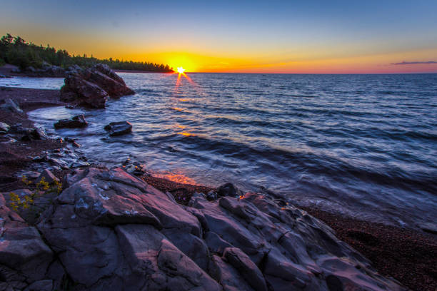 istock Lake Superior Sunset In Copper Harbor Michigan 1094938476