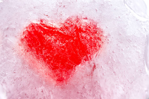 istock Still life red heart frozen 1094943004