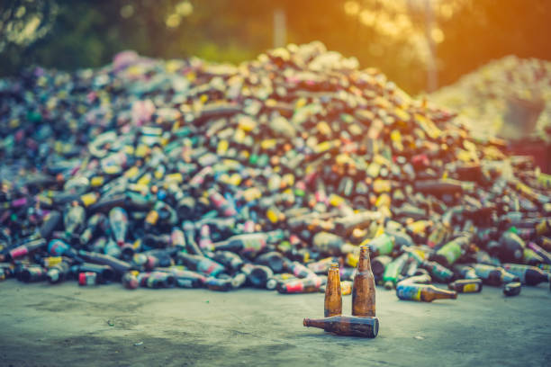 istock Glass bottle pile for recycle industry 1094951470