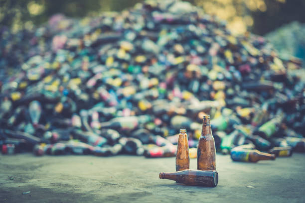 istock Glass bottle pile for recycle industry 1094951472