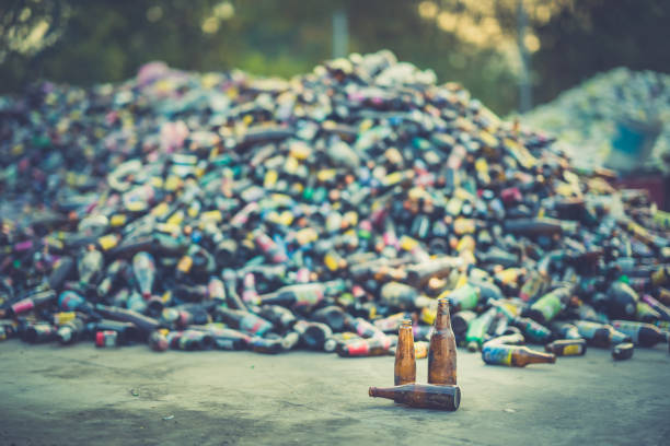 istock Glass bottle pile for recycle industry 1094951520