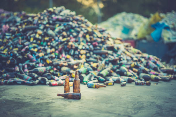 istock Glass bottle pile for recycle industry 1094951568