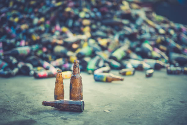 istock Glass bottle pile for recycle industry 1094951654