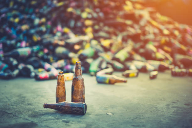 istock Glass bottle pile for recycle industry 1094951786