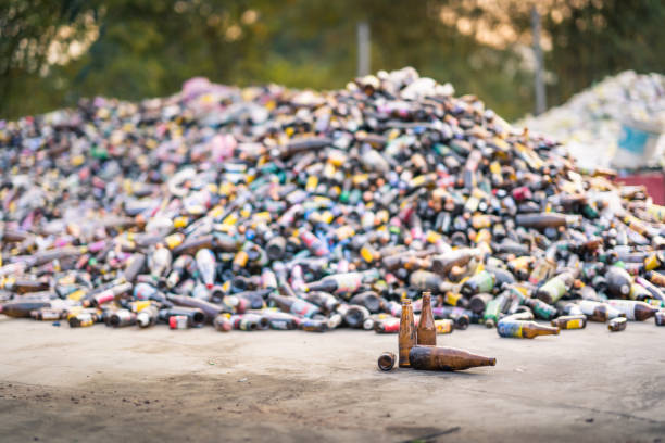 istock Glass bottle pile for recycle industry 1094951788