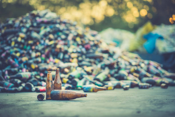 istock Glass bottle pile for recycle industry 1094951842