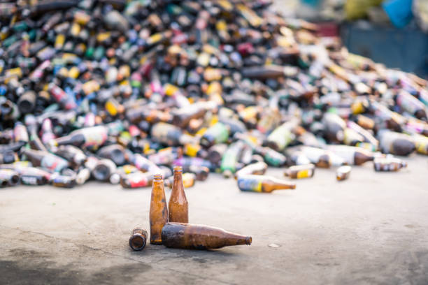 istock Glass bottle pile for recycle industry 1094951844