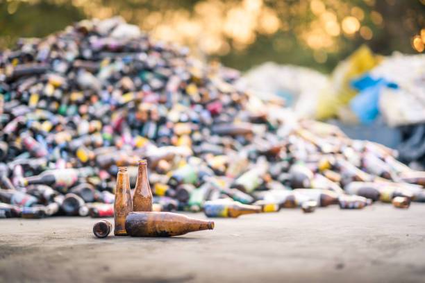 istock Glass bottle pile for recycle industry 1094951856
