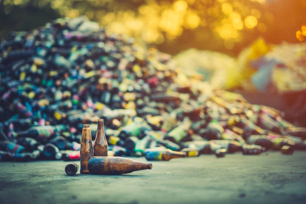istock Glass bottle pile for recycle industry 1094951882
