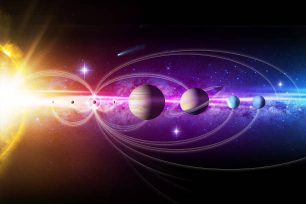 solar Solar system. Elements of this image furnished by NASA neptune roman god stock pictures, royalty-free photos & images