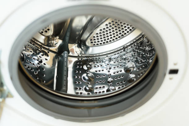 istock Washer. washing machine drum. empty not loaded washing. a machine. laundry. purity. cleaning. 1094958782