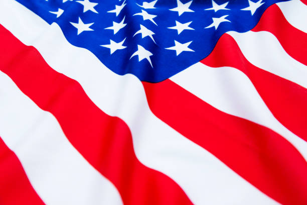 istock Close up of American flag 1094961106