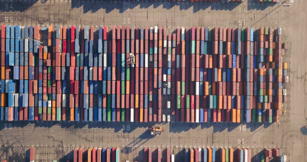 istock Aerial view of Container port 1094961432