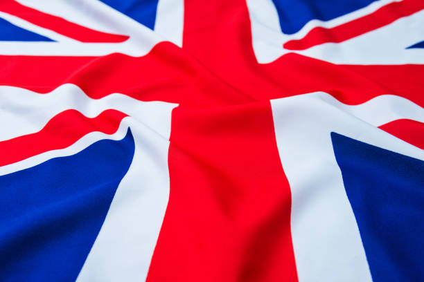 istock Close up of British flag 1094961490