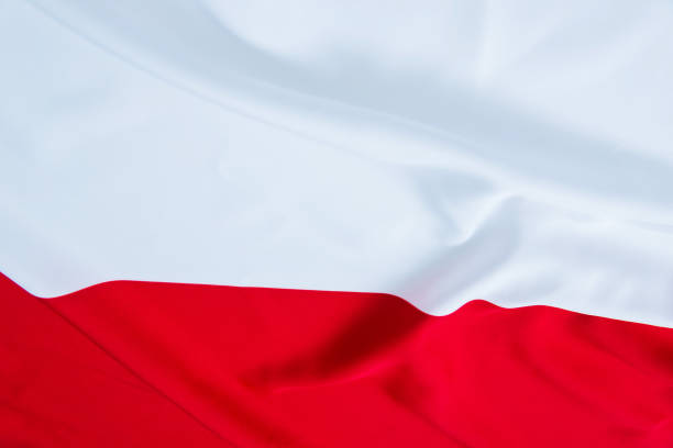 istock Close up of Poland flag 1094961560