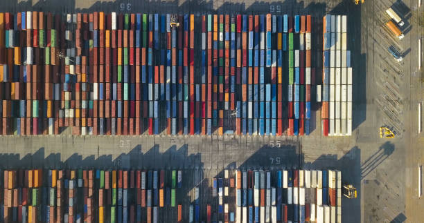 istock Aerial view of Container port 1094962042