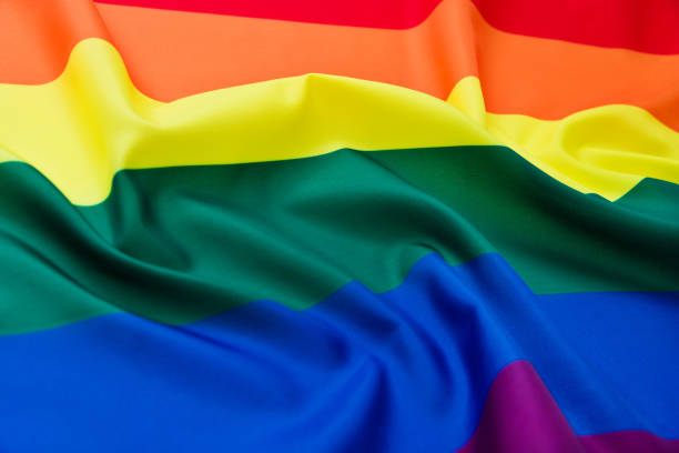 istock Close up of rainbow flag 1094962504