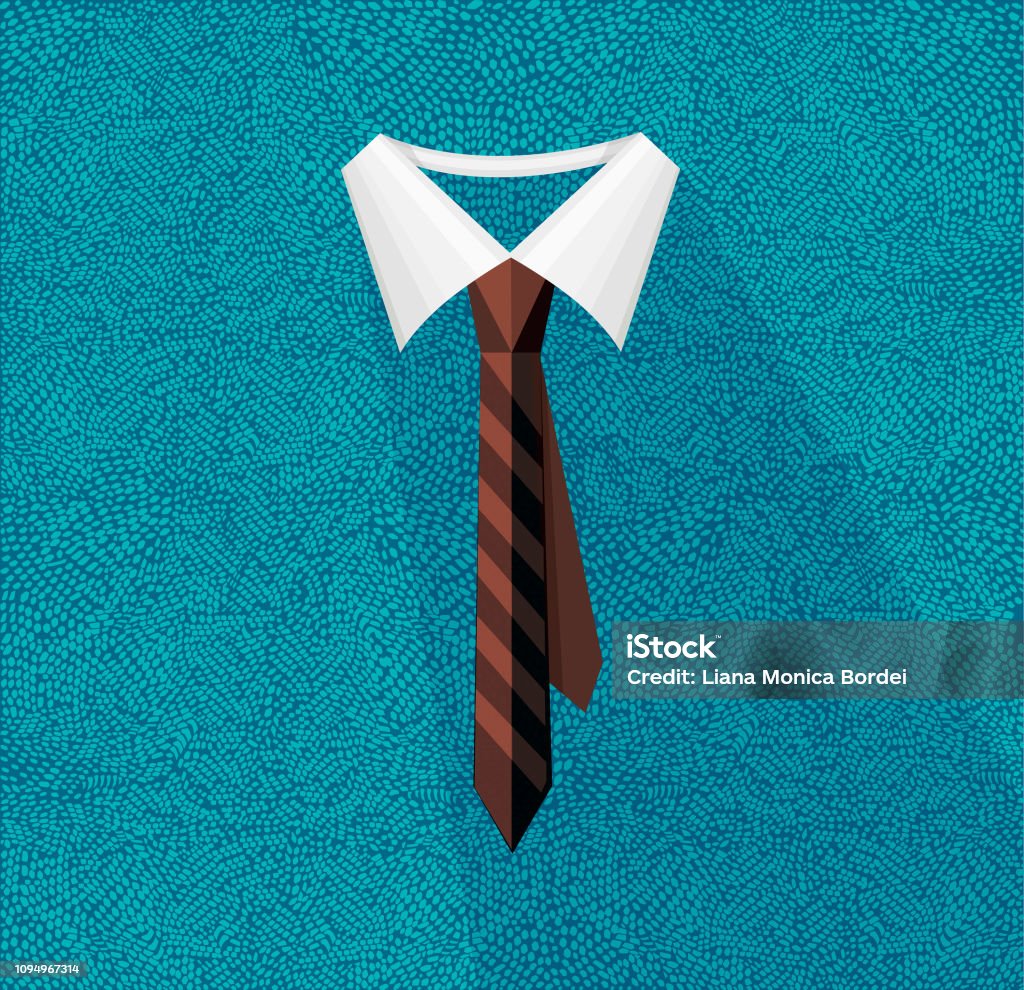 Necktie An elegant and classic business tie Father's Day stock vector