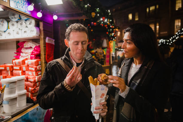 istock Eating on the  Christmas Market 1094970398