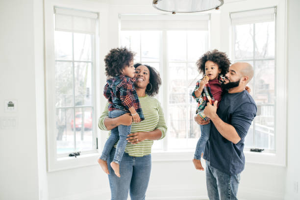 istock Family at home with two kids 1094983792