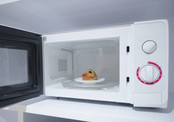 istock Putting a cupcake into a microwave oven 1094989776