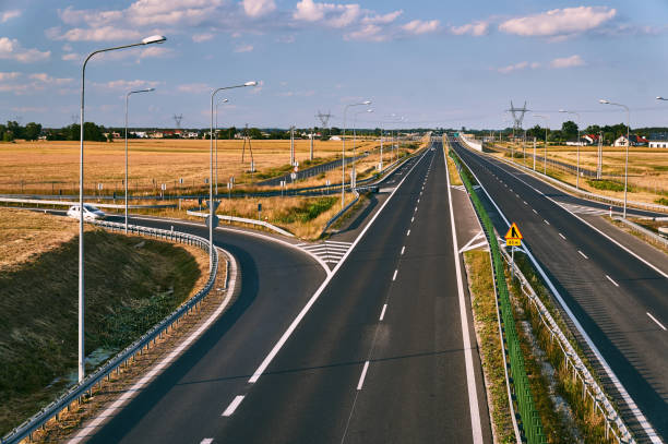 istock The new two-lane expressway 1094996824