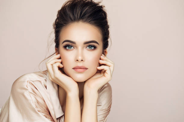 istock Beautiful woman with natural soft make-up 1095013688