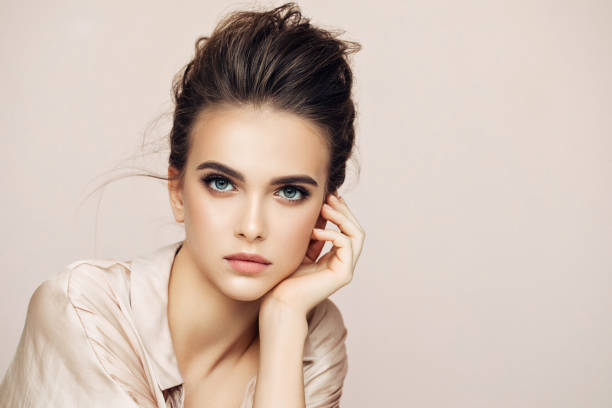istock Beautiful woman with natural soft make-up 1095013962