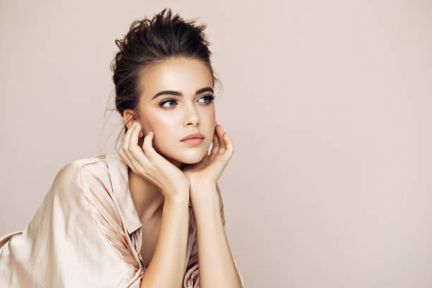 istock Beautiful woman with natural soft make-up 1095014218