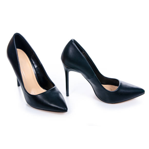 istock Female black high heels shoes 1095022738