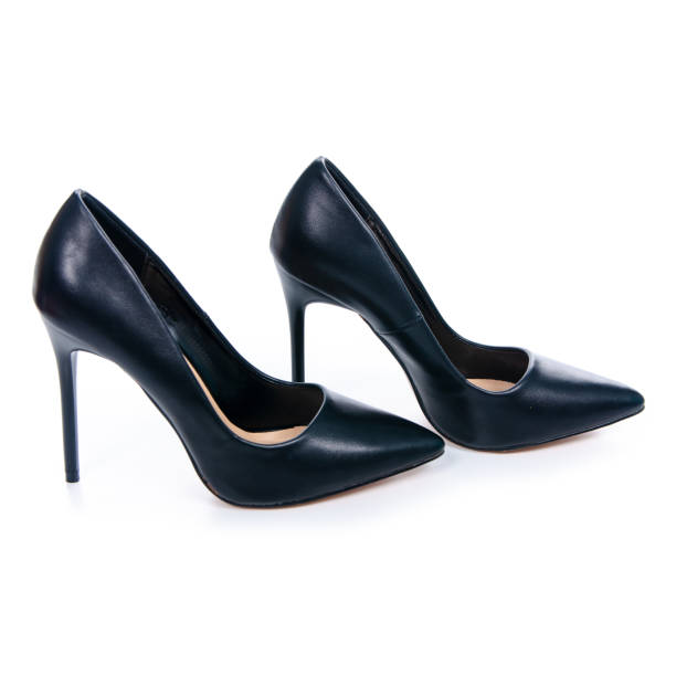 istock Female black high heels shoes 1095022742