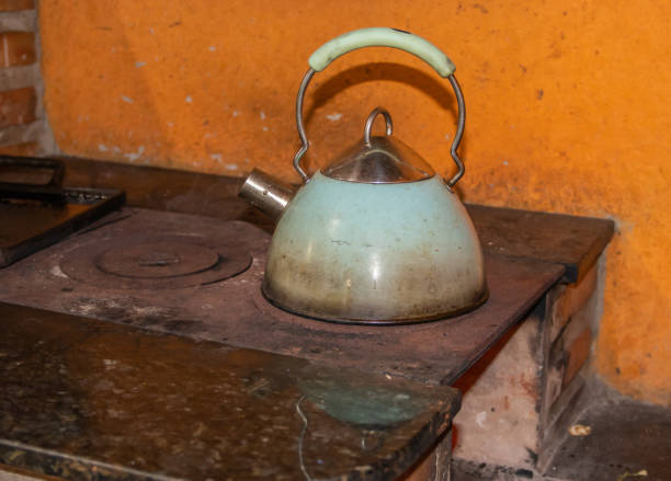 istock Old steel teapot 1095025208