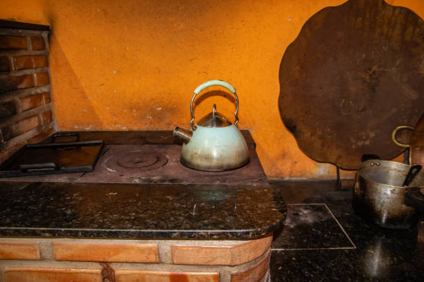 istock Old steel teapot 1095025214
