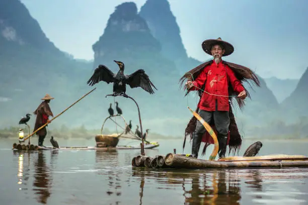 Photo of Traditional Chinese Fisherman, Li River