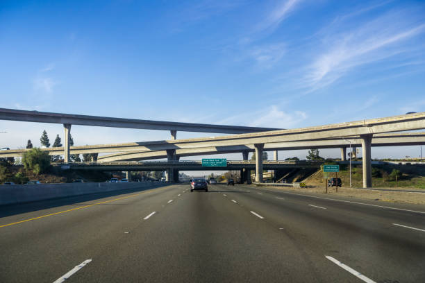 istock Freeway interchange, south San Jose, San Francisco bay area, California 1095028092