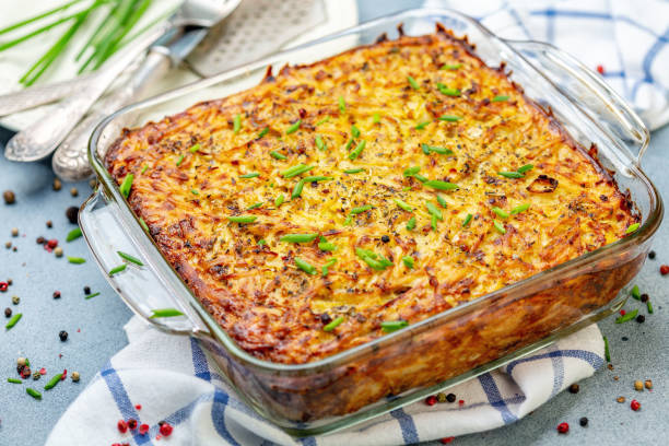 istock Homemade potato casserole kugel. 1095043692