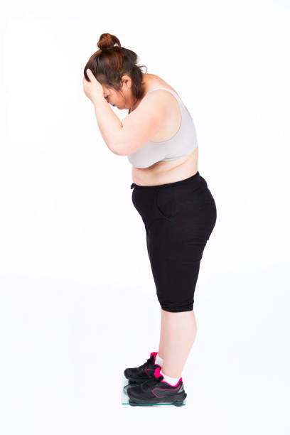 istock Fat disappointed woman 1095052478