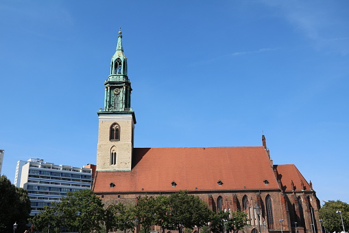 St. Mary's Church at Alexanderplatz in Berlin, Germany