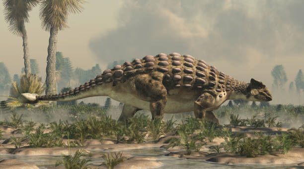 istock Ankylosaurus in a Cretaceous Wetland 1095074704